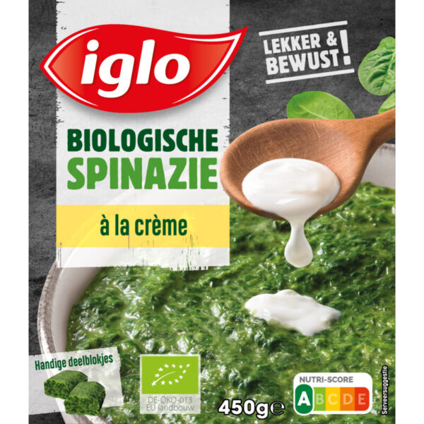 Iglo Biologische Spinazie à la Crème - Albert Heijn