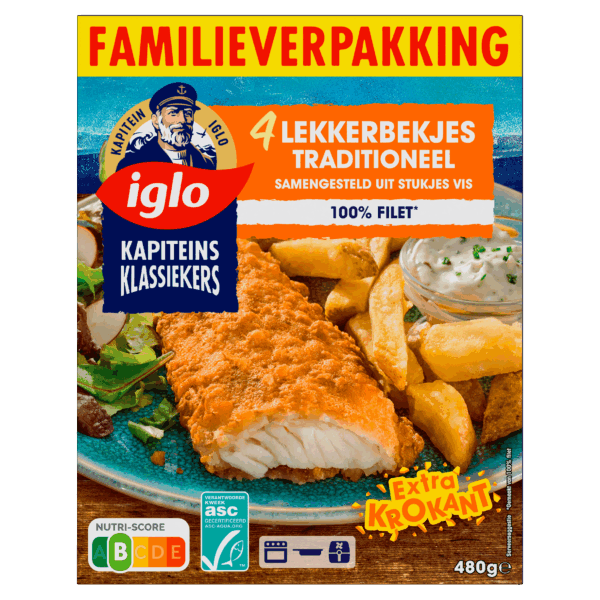 Iglo Kapitein Klassiekers Lekkerbekjes fam - PLUS