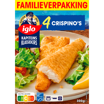Iglo Kapiteins Klassiekers Crispino's Familieverpakking 4 Stuks - JUMBO