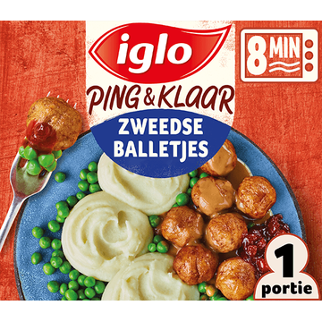 Iglo Ping & Klaar Zweedse Balletjes met aardappelpuree
