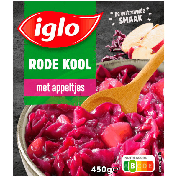 Iglo Rode kool met appeltjes - PLUS