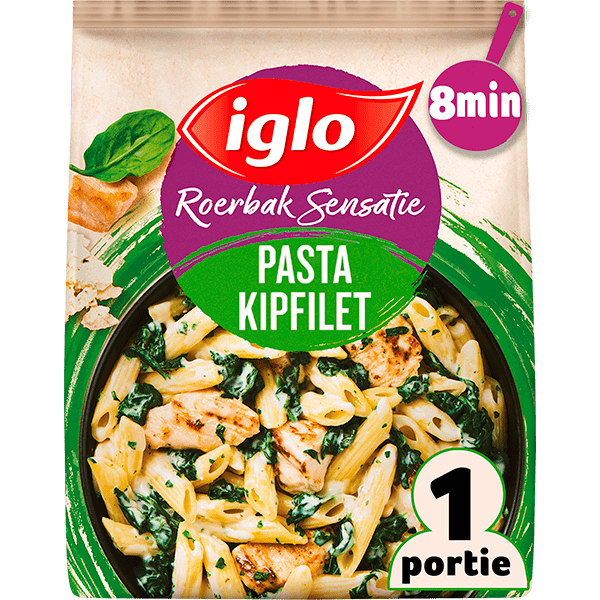 Iglo Roerbaksensatie Pasta met Spinazie - PLUS