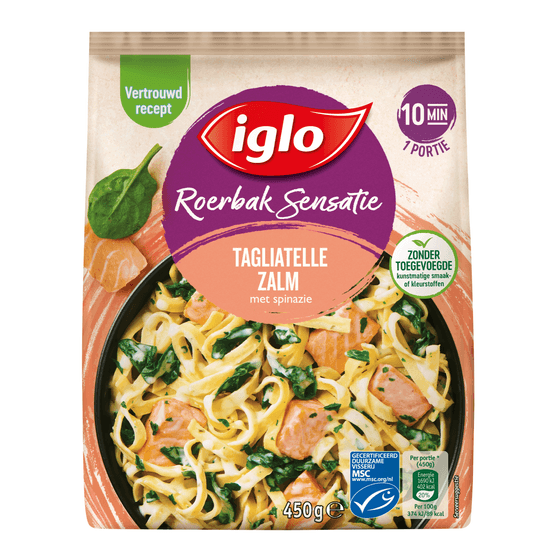 Iglo Roerbaksensatie tagliatelle zalm - Dirk