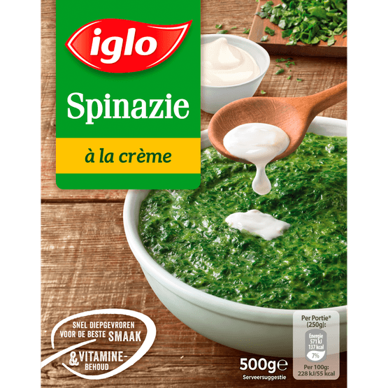 Iglo Spinazie a la creme deelblokje - Dirk