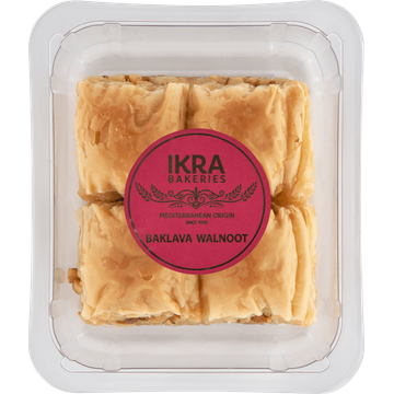 Ikra Bakeries Baklava Walnoot 4 Stuks - JUMBO