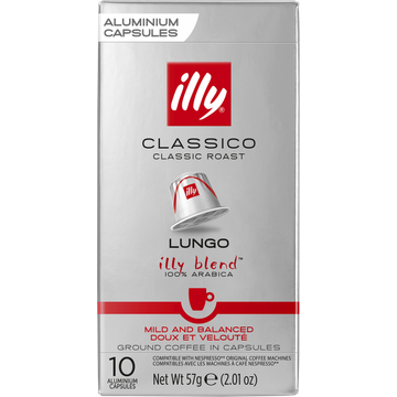Illy Lungo Classico Koffiecups 10 stuks - JUMBO