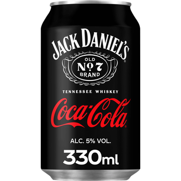 Jack Daniel's Whiskey & Coca-Cola 330ml - JUMBO