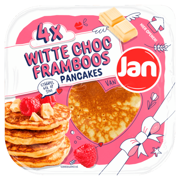 Jan American pancakes witte choc. - PLUS