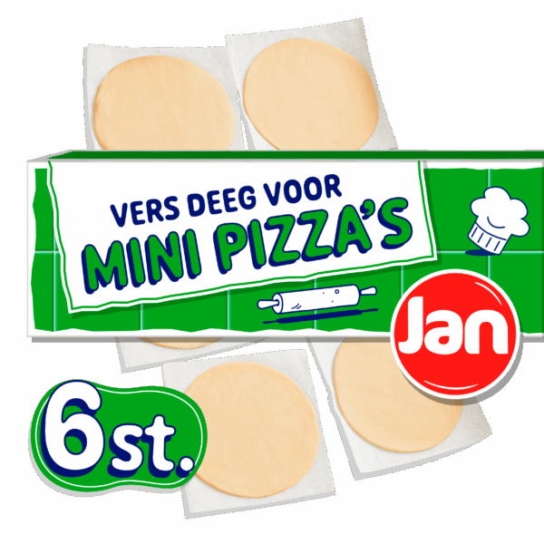 Jan Pizzadeeg voor mini pizza's - PLUS