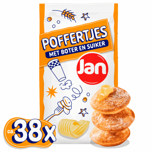 Jan Poffertjes met boter en suiker - PLUS