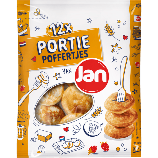 Jan Poffertjes portie 12 stuks - Dirk