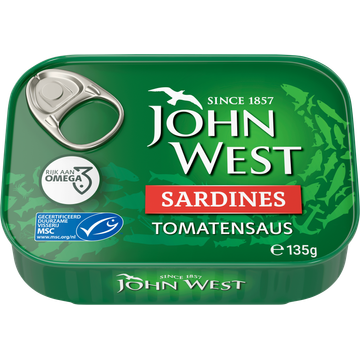 John West Sardines in tomatensaus MSC - JUMBO