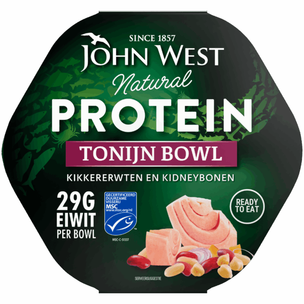 John West Tonijn Protein Bonen Bowl MSC - PLUS