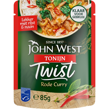 John West Tonijn Twist Rode curry MSC - JUMBO