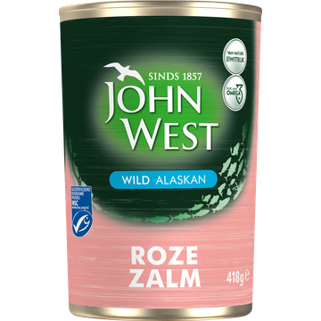 John West wilde roze zalm MSC 418 gram - JUMBO