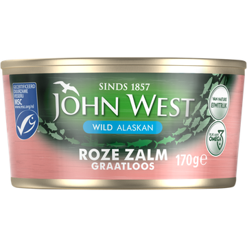 John West wilde roze zalm zonder vel en graat MSC - JUMBO