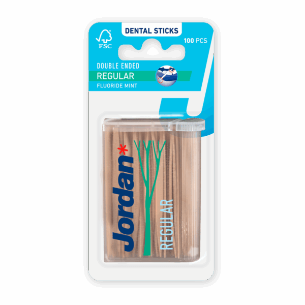 Jordan Dental Stick Double Ended Regular - PLUS
