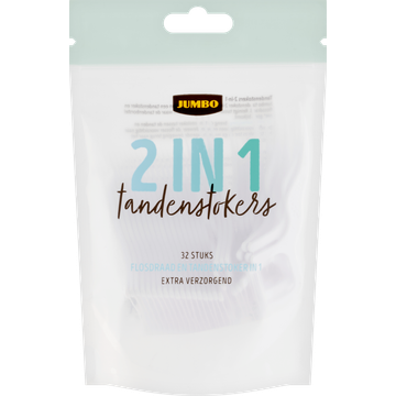 Jumbo 2 in 1 Tandenstokers 32 Stuks - JUMBO