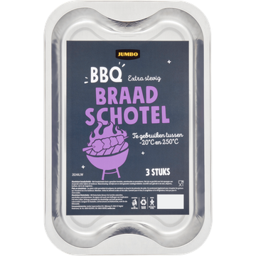 Jumbo BBQ Braadschotel 3 Stuks - JUMBO
