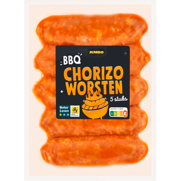 Jumbo BBQ Chorizo Worsten 5 Stuks - JUMBO