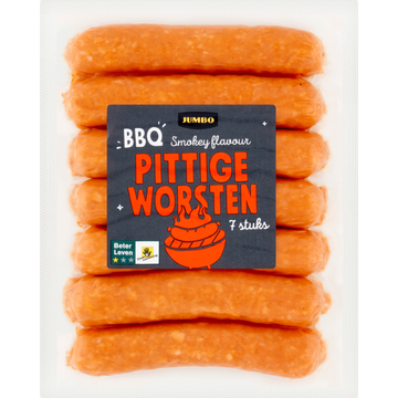 Jumbo BBQ Pittige Worsten 7 Stuks - JUMBO