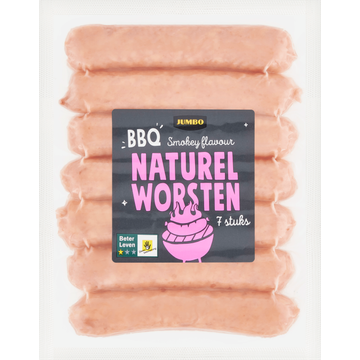 Jumbo BBQ Worsten Naturel 7 Stuks - JUMBO
