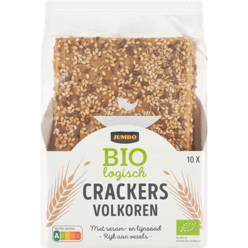 Jumbo Biologisch Crackers Volkoren 10 Stuks - JUMBO