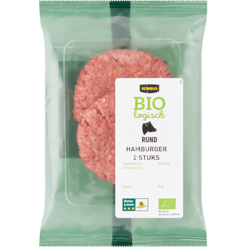 Jumbo Biologisch Rund Hamburger 2 Stuks - JUMBO