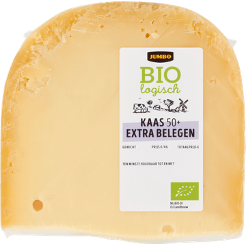 Jumbo Biologische Kaas Extra Belegen 50+ Stuk - JUMBO