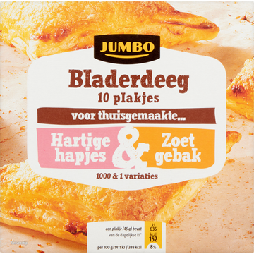 Jumbo Bladerdeeg 10 Plakjes - JUMBO