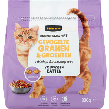 Jumbo Brokkenmix met Gevogelte Granen & Groenten Katten Volwassen - JUMBO