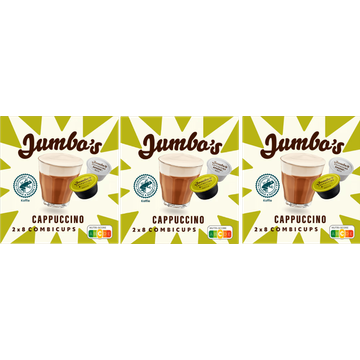 Jumbo Cappuccino Combicups 3 x 2 x 8 Combicups - JUMBO