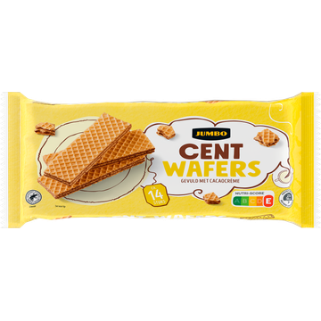 Jumbo Cent Wafers Gevuld met Cacaocrème - JUMBO