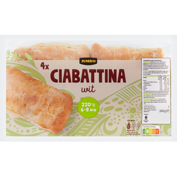 Jumbo - Ciabattina Wit - 4 Stuks - JUMBO