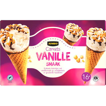 Jumbo Cornets Vanille Smaak 16 Stuks - JUMBO