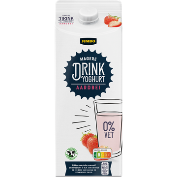 Jumbo Drinkyoghurt Aardbei 0% Vet - JUMBO