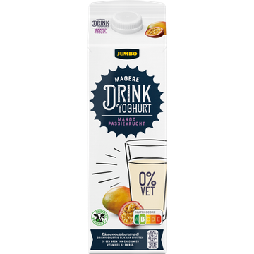 Jumbo Drinkyoghurt Mango/ Passievrucht 0% Vet - JUMBO