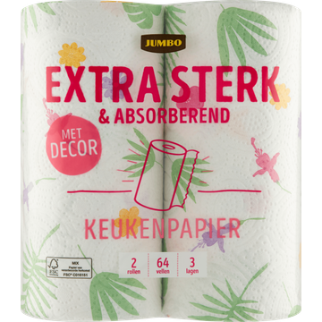 Jumbo Extra Sterk & Absorberend Keukenpapier met Decor - JUMBO