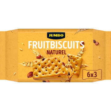 Jumbo Fruitbiscuits Naturel 6 x 3 Stuks - JUMBO