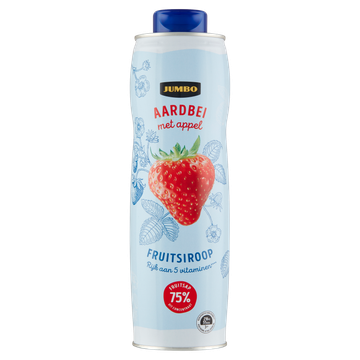 Jumbo Fruitsiroop Aardbei met Appel 750 ml - JUMBO