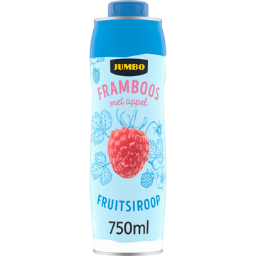 Jumbo Fruitsiroop Framboos met Appel 0% Suiker - JUMBO