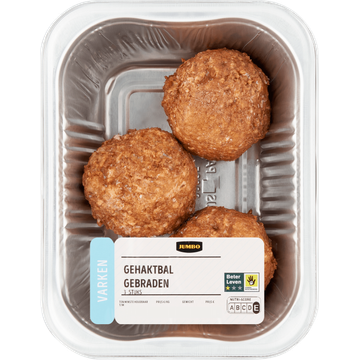 Jumbo Gehaktbal Gebraden Varken 3 Stuks - JUMBO