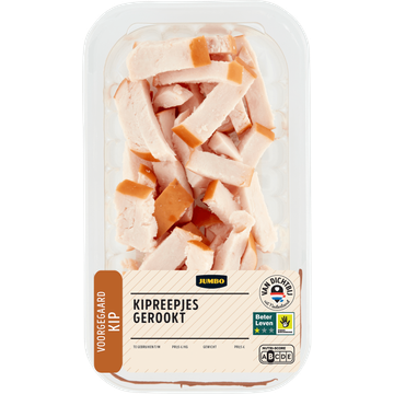 Jumbo Gerookte Kipfiletreepjes Voorgegaard - JUMBO