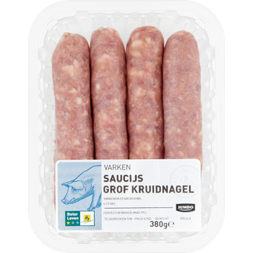 Jumbo Grove Saucijs Kruidnagel Varken 4 Stuks - JUMBO