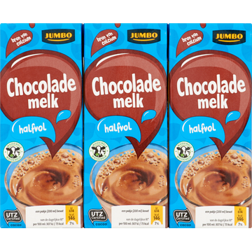 Jumbo Halfvolle Chocolademelk 6 x 200 ml - JUMBO