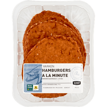 Jumbo Hamburgers à la Minute 4 Stuks - JUMBO