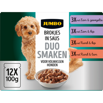 Jumbo Hond Maaltijdzakjes Brokjes in Saus - JUMBO