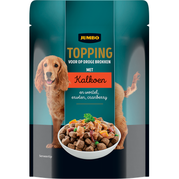 Jumbo Honden Topping voor op Droge Brokken met Kalkoen en Groente - JUMBO