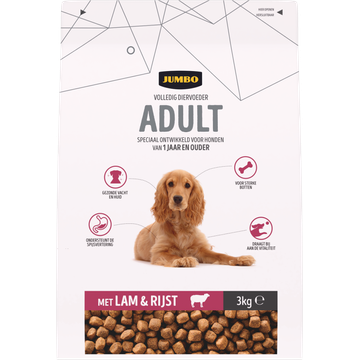 Jumbo Hondenvoer Adult met Lam & Rijst - JUMBO