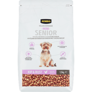 Jumbo Hondenvoer Mini Senior Kip & Rijst - JUMBO